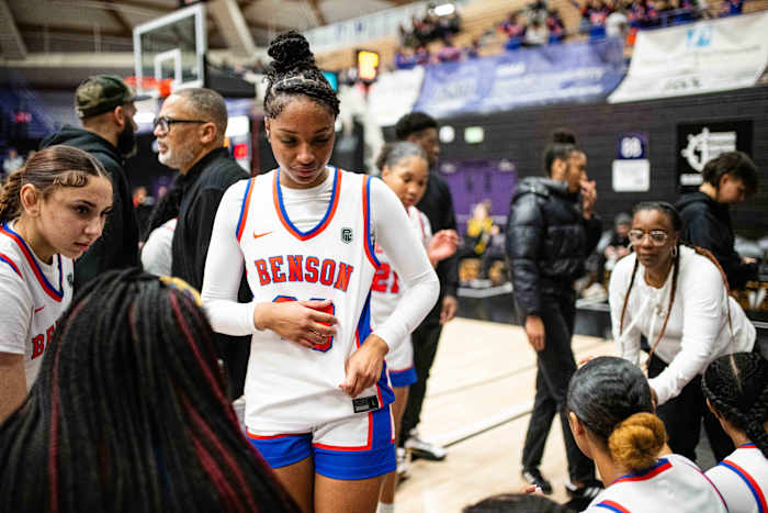 Benson Grants Pass 6A Oregon girls basketball quarterfinal 2024 Naji Saker -57